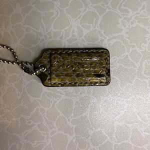 Coach Snake Print Hangtag